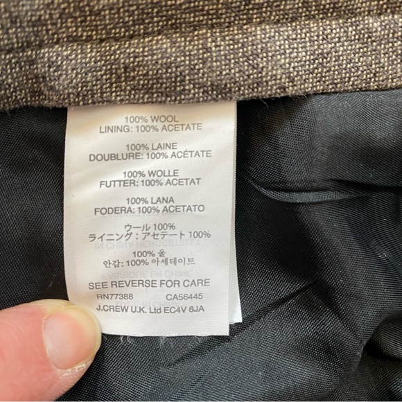 J. Crew Men’s Bowery Slim Fit Wool Trouser Pant W33 x L32 - Picture 7 of 10